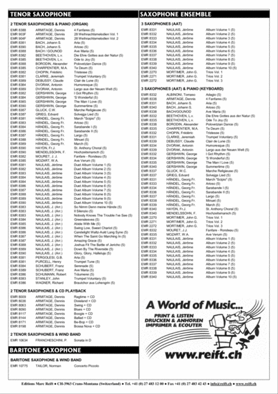 Sacred Music Volume 4 Sacred Music Volume 4 Tenor Saxophone scores gallery preview page 8