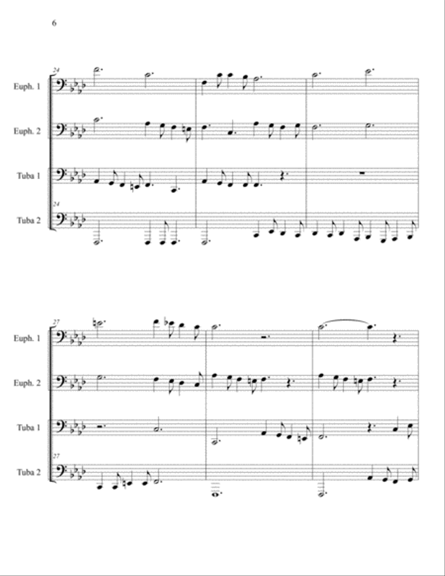 Masters in This Hall Masters in This Hall Brass Ensemble scores gallery preview page 6