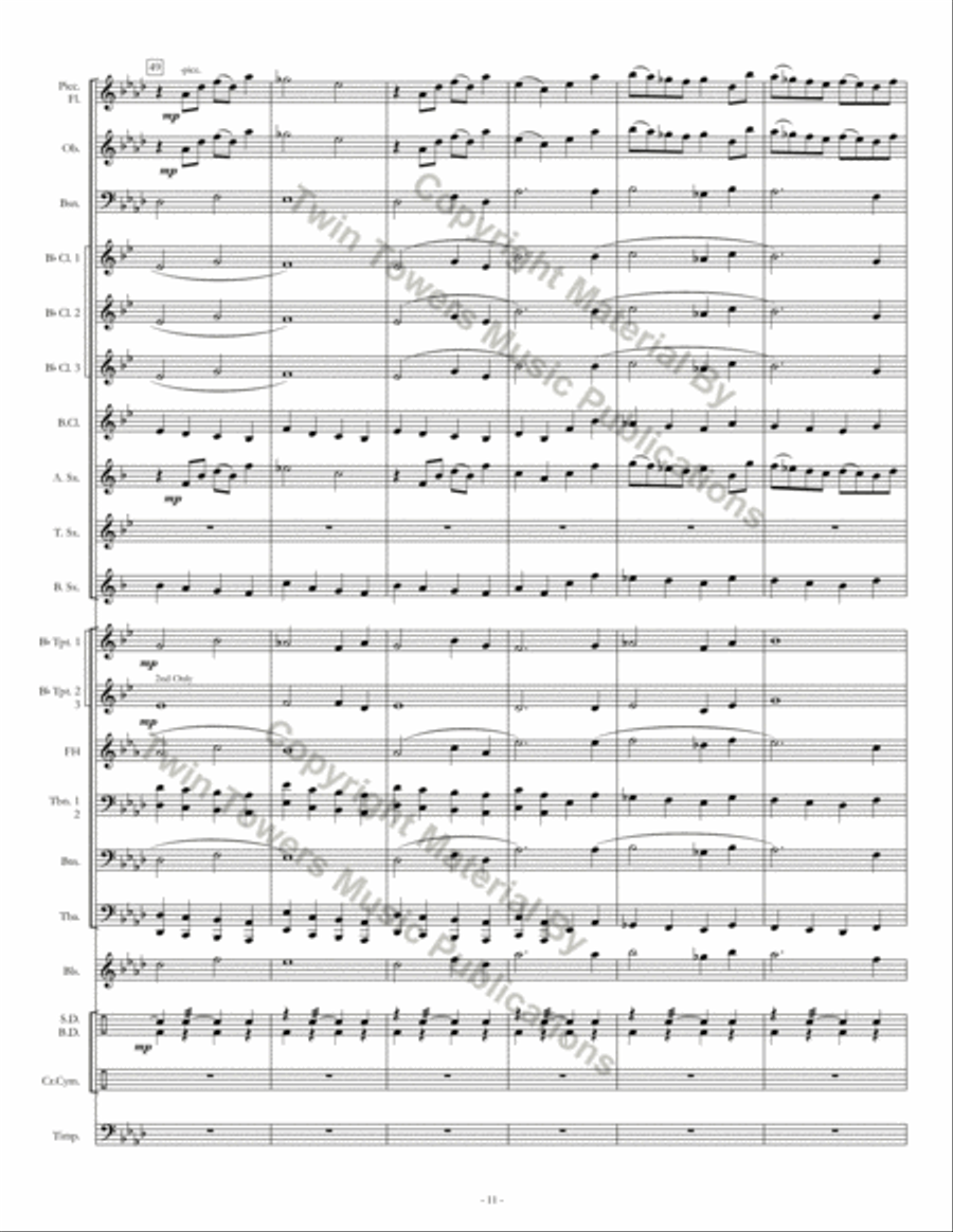 Fort Valley March Concert Band scores gallery preview page 12