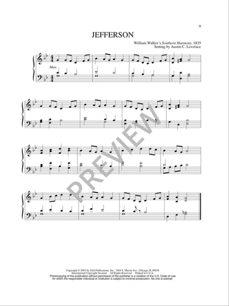 Fifteen Free Harmonizations Organ scores gallery preview page 11