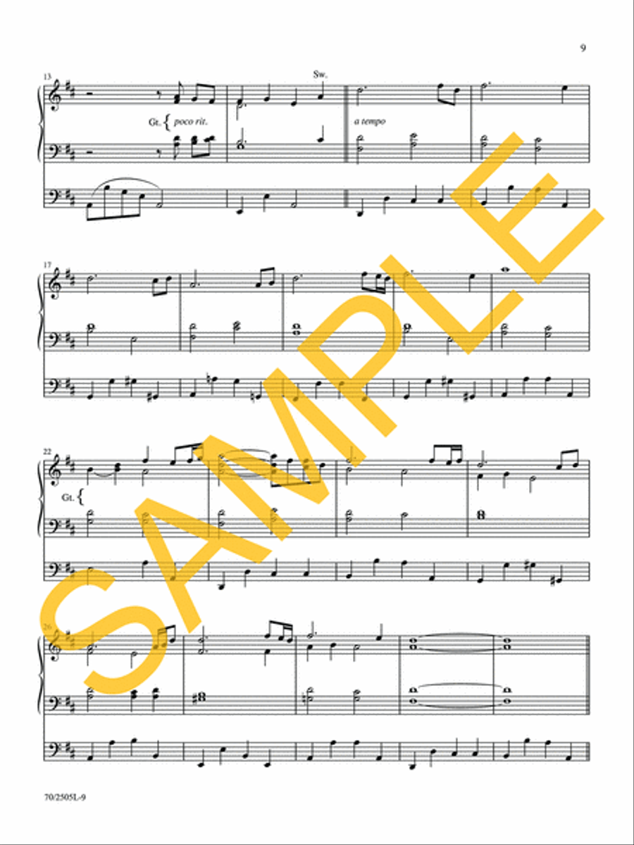 O Worship the King Organ Solo scores gallery preview page 9