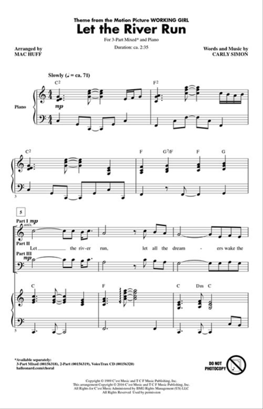 Let the River Run 3-Part scores gallery preview page 2