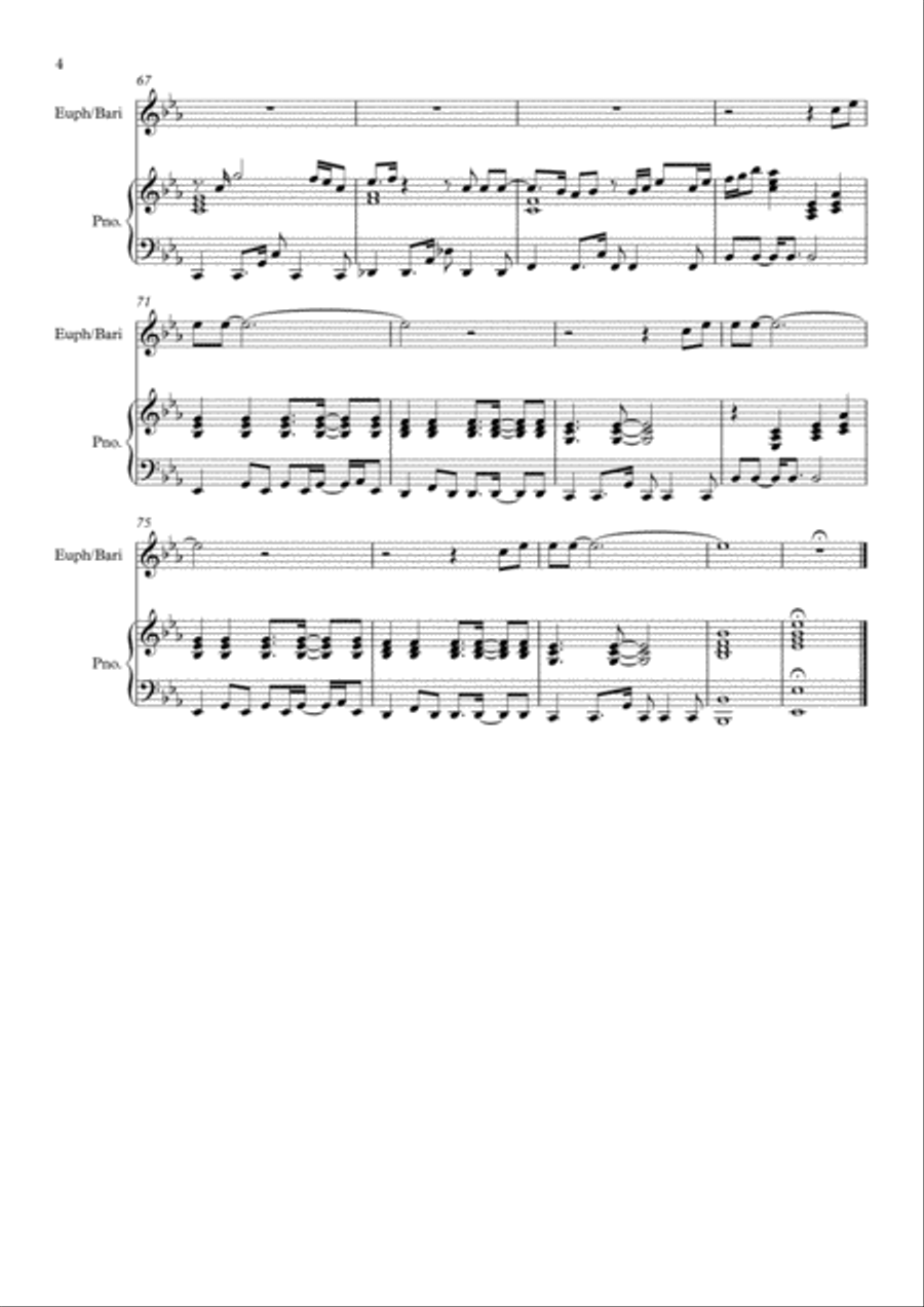 He Ain't Heavy, He's My Brother Brass Duet scores gallery preview page 4