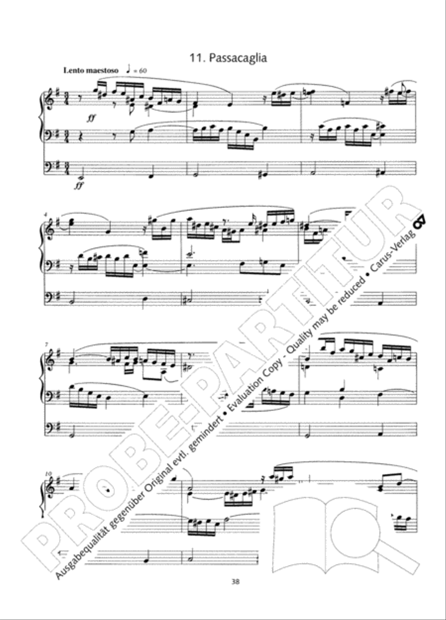 Zwolf Charakterstucke op. 156 Organ Solo scores gallery preview page 39