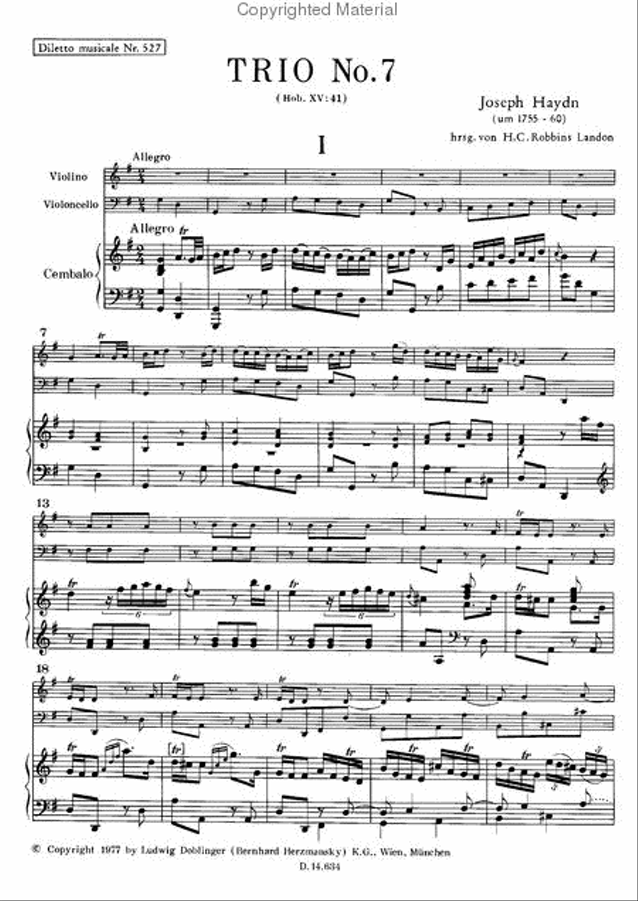 Klaviertrio Nr. 7 G-Dur Piano Trio scores gallery preview page 2