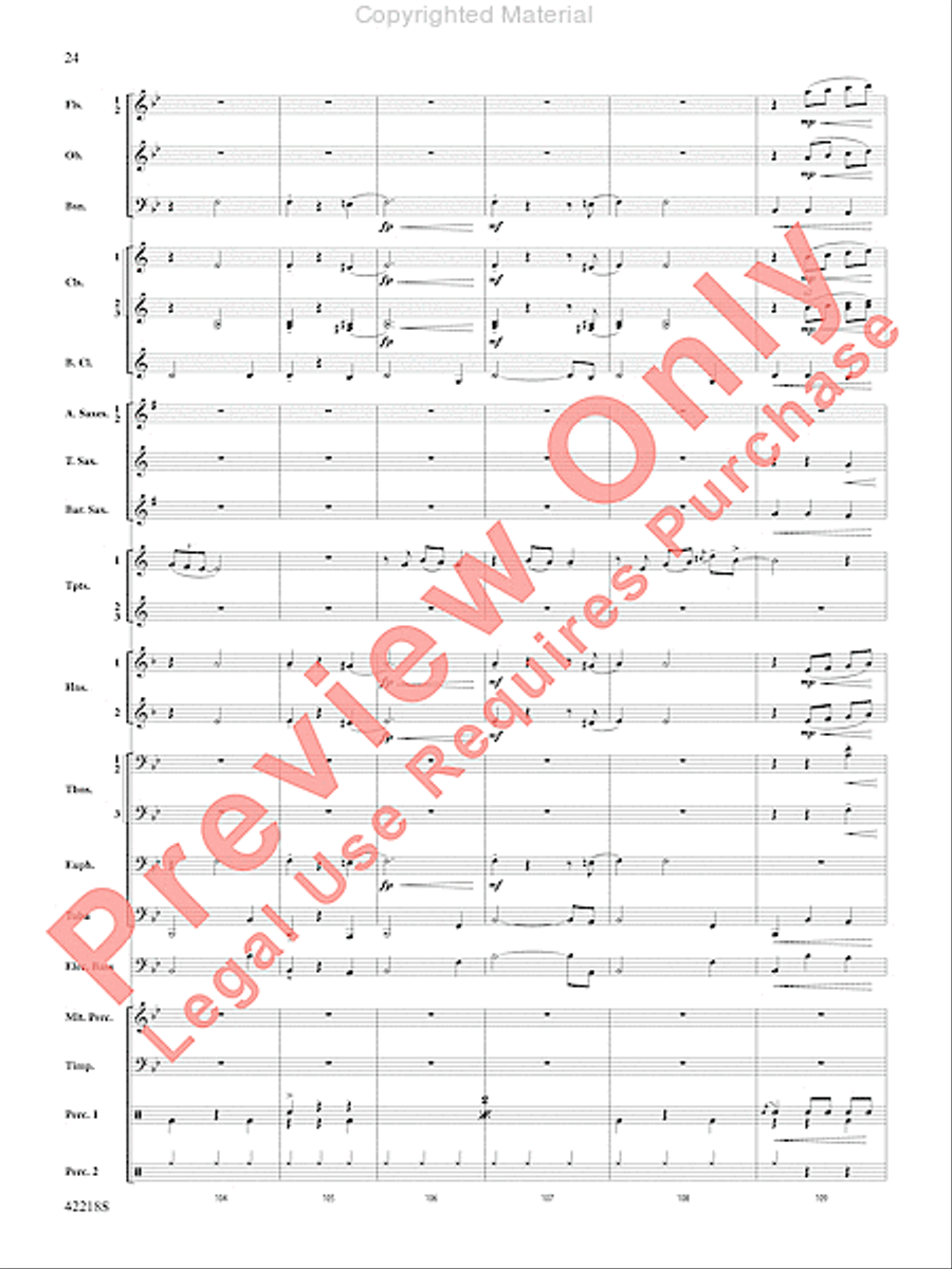 Tower of Power Greatest Hits Concert Band scores gallery preview page 23