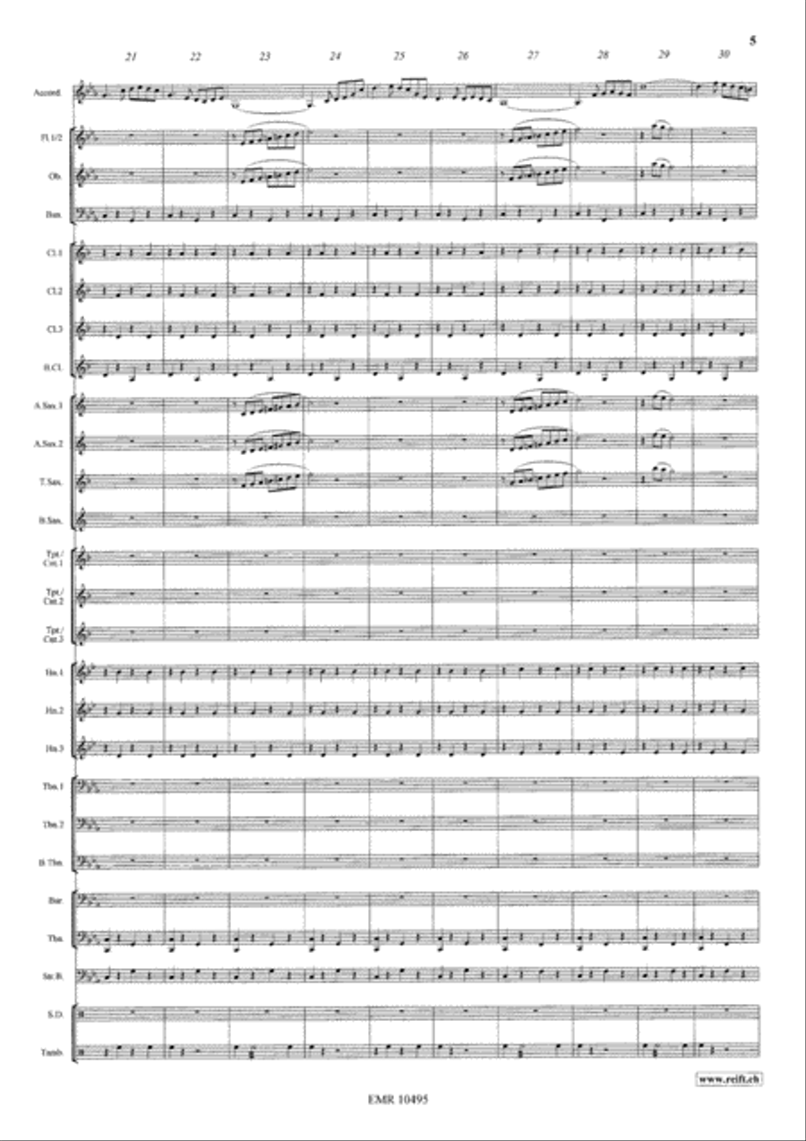 Pantomime Concert Band scores gallery preview page 6