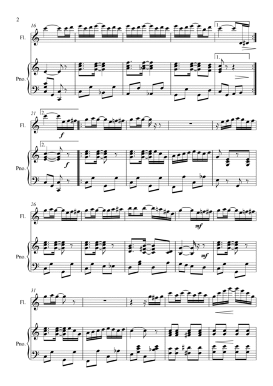 The Entertainer The Entertainer Flute Solo scores gallery preview page 3