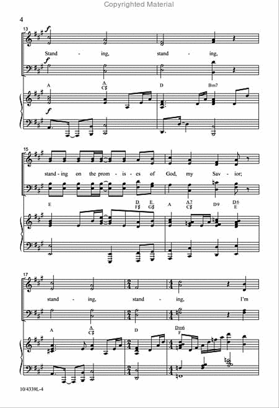 The Promises of God 4-Part scores gallery preview page 4