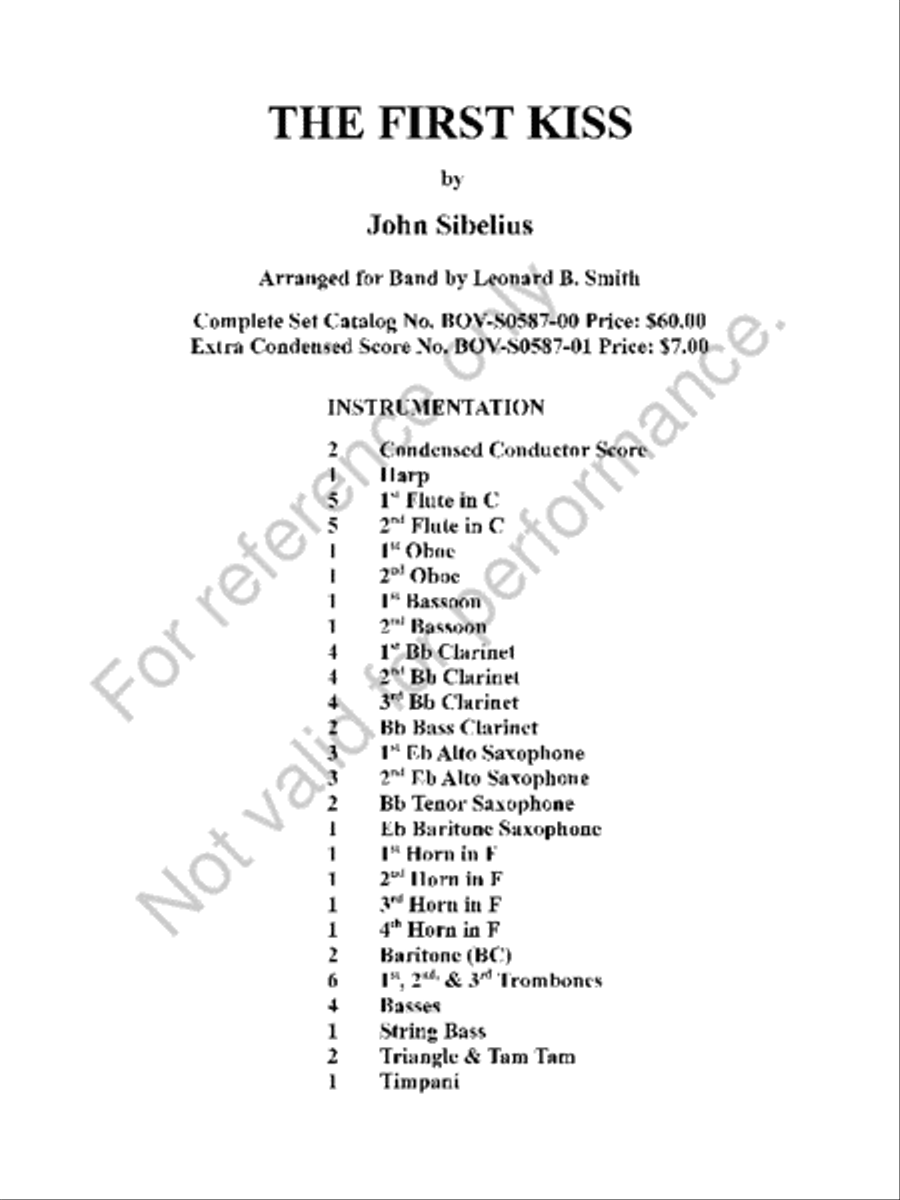 The First Kiss The First Kiss Concert Band scores gallery preview page 2