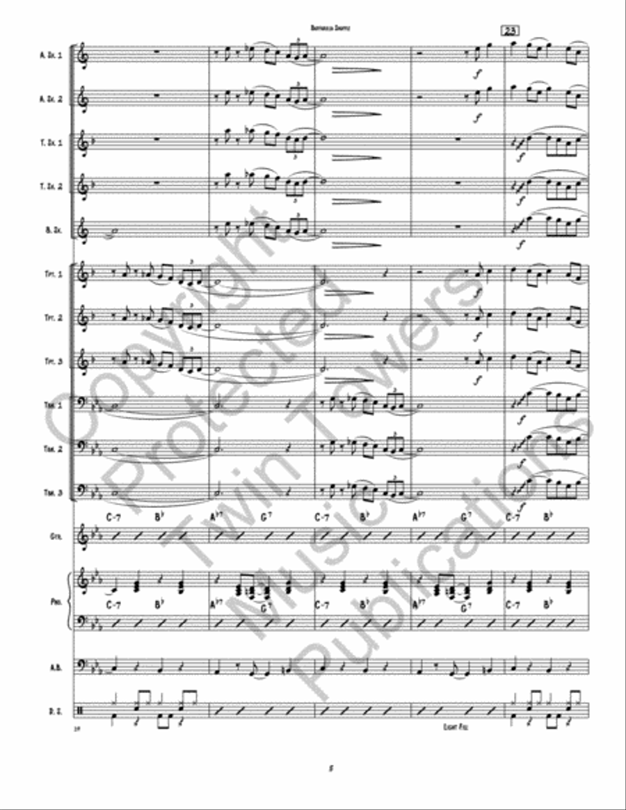 Buffarilla Shuffle Jazz Ensemble scores gallery preview page 6