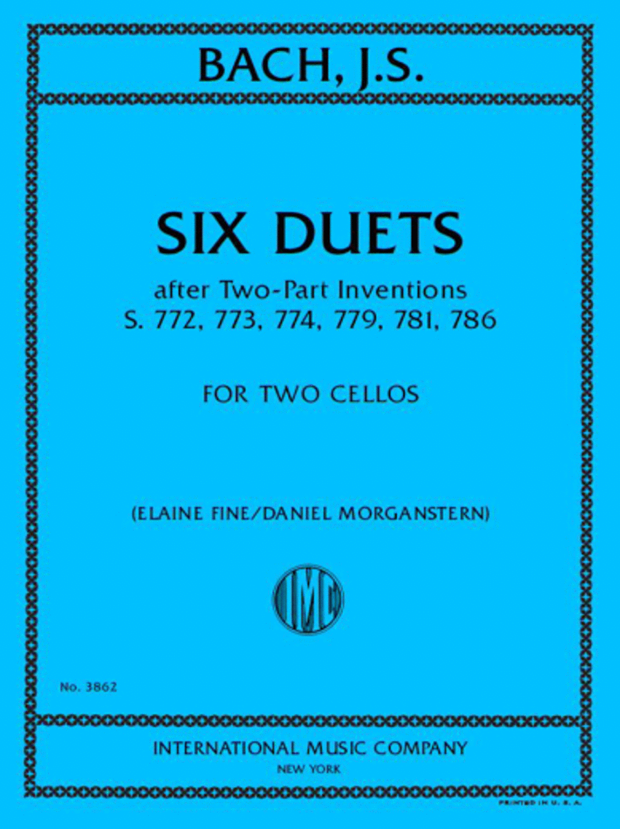 Six Duets After Two-Part Inventions, S. 772, 773, 774, 779, 781, 786
