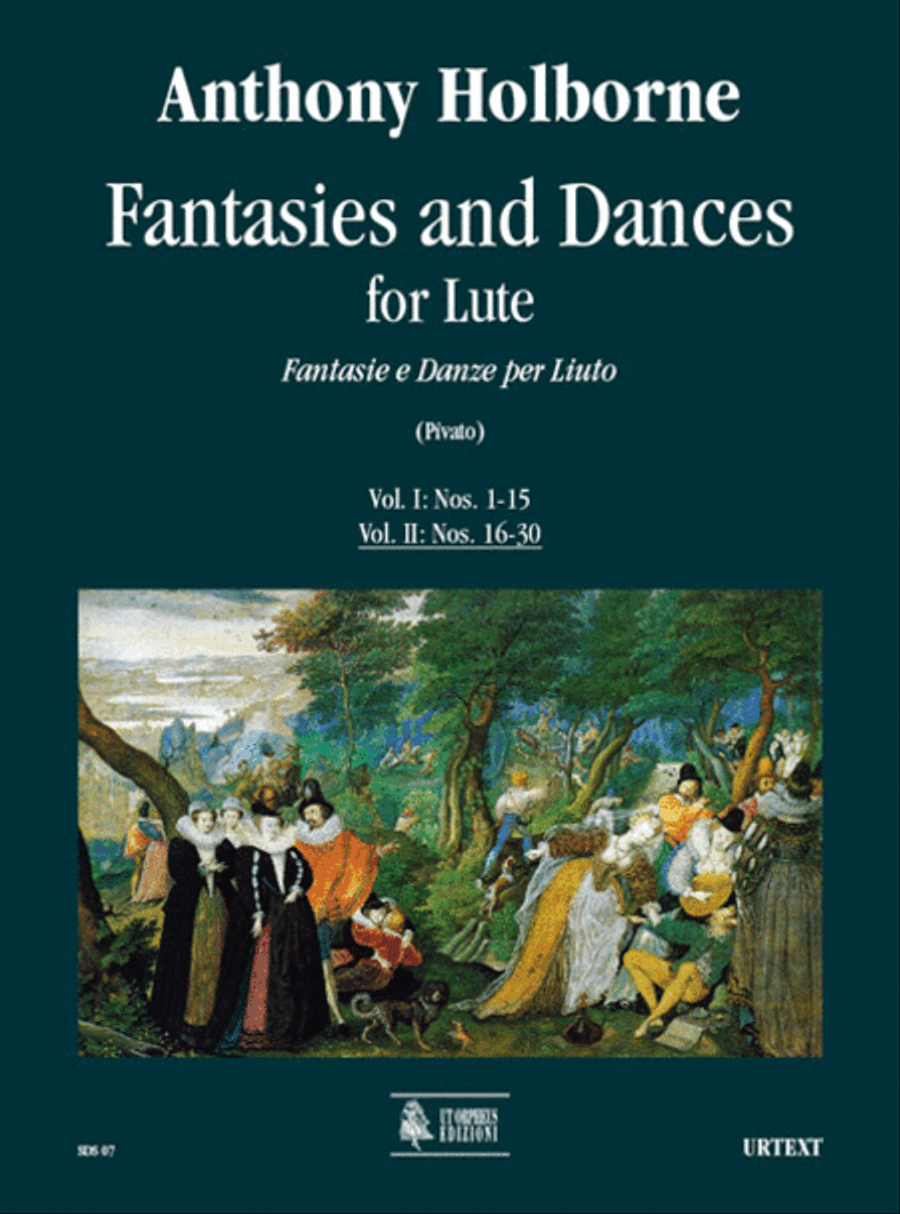 Book cover for Fantasies and Dances for Lute - Vol. II: Nos. 16-30