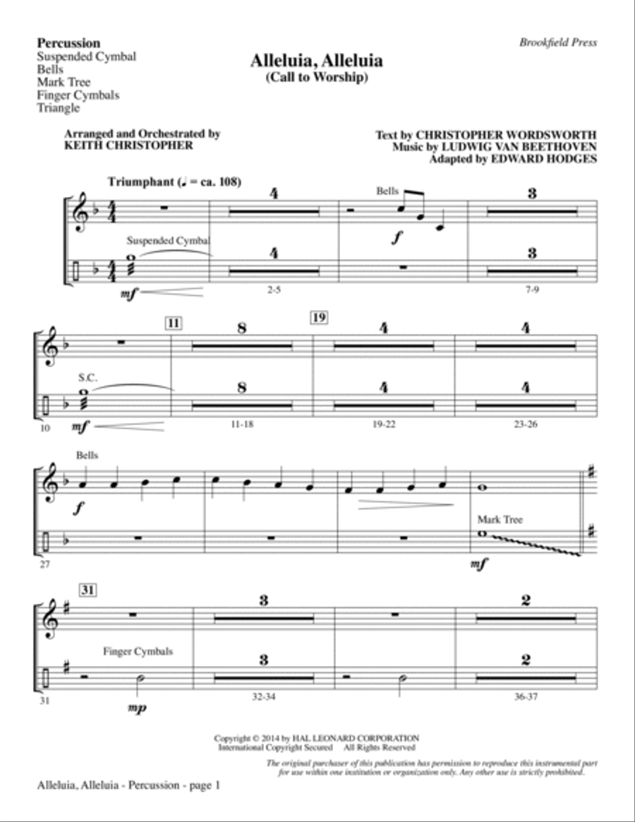 An Easter Celebration - Percussion Choir scores gallery preview page 2