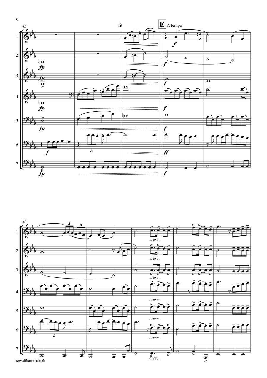 Rise Like A Phoenix Brass Ensemble scores gallery preview page 6