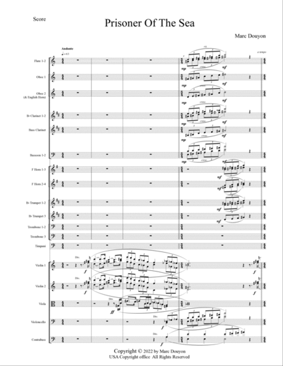 Prisoner Of The Sea Prisoner Of The Sea Full Orchestra scores gallery preview page 4