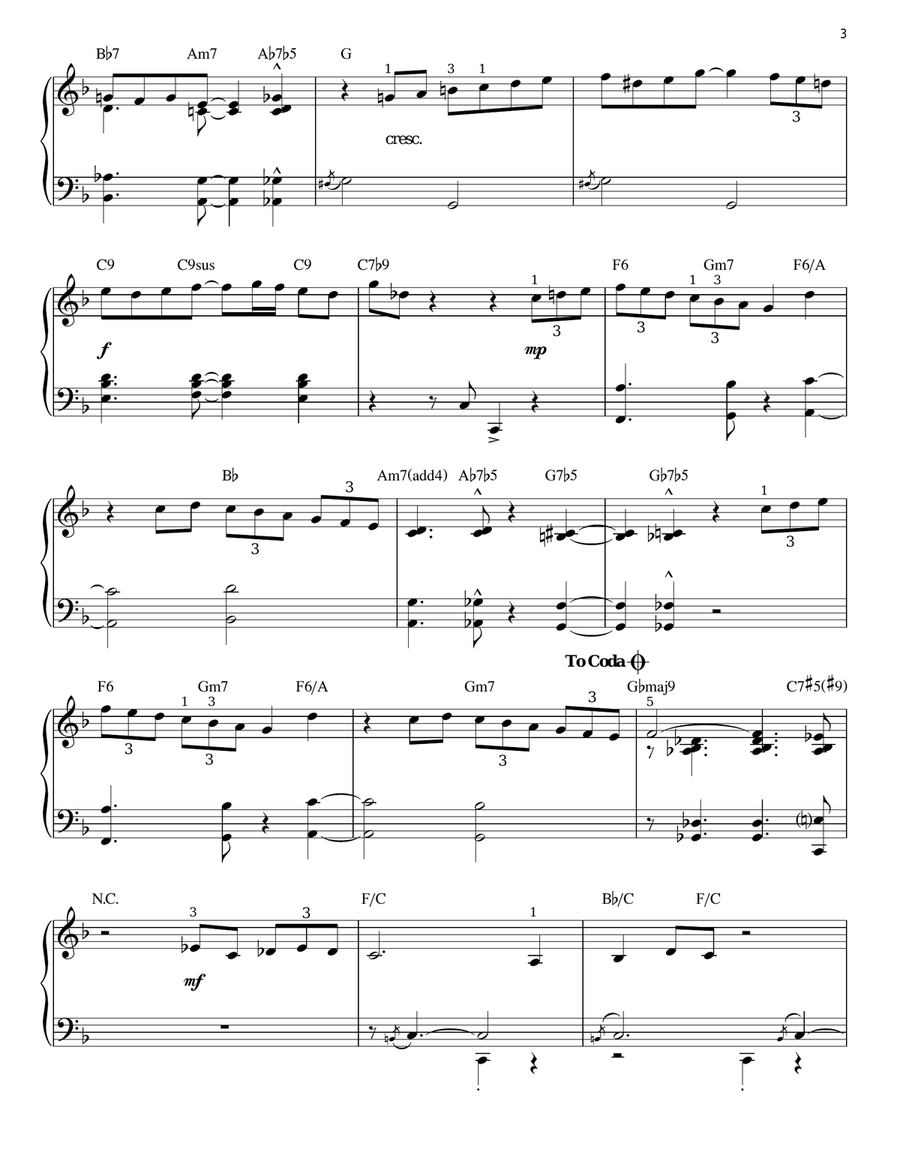 Parisian Thoroughfare Piano Solo scores gallery preview page 3