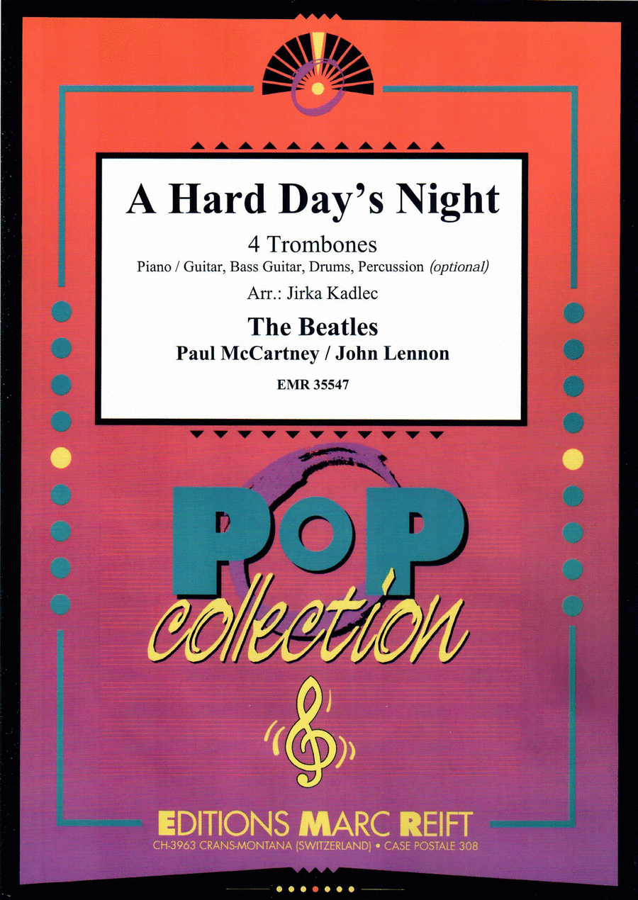 A Hard Day's Night Trombone Quartet scores gallery preview page 1