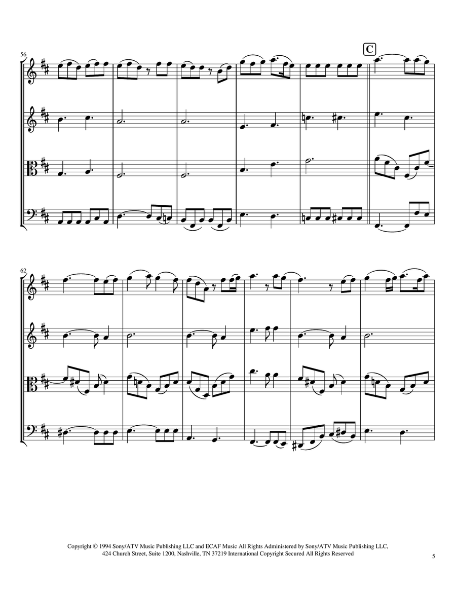 I'll Make Love To You String Quartet scores gallery preview page 5