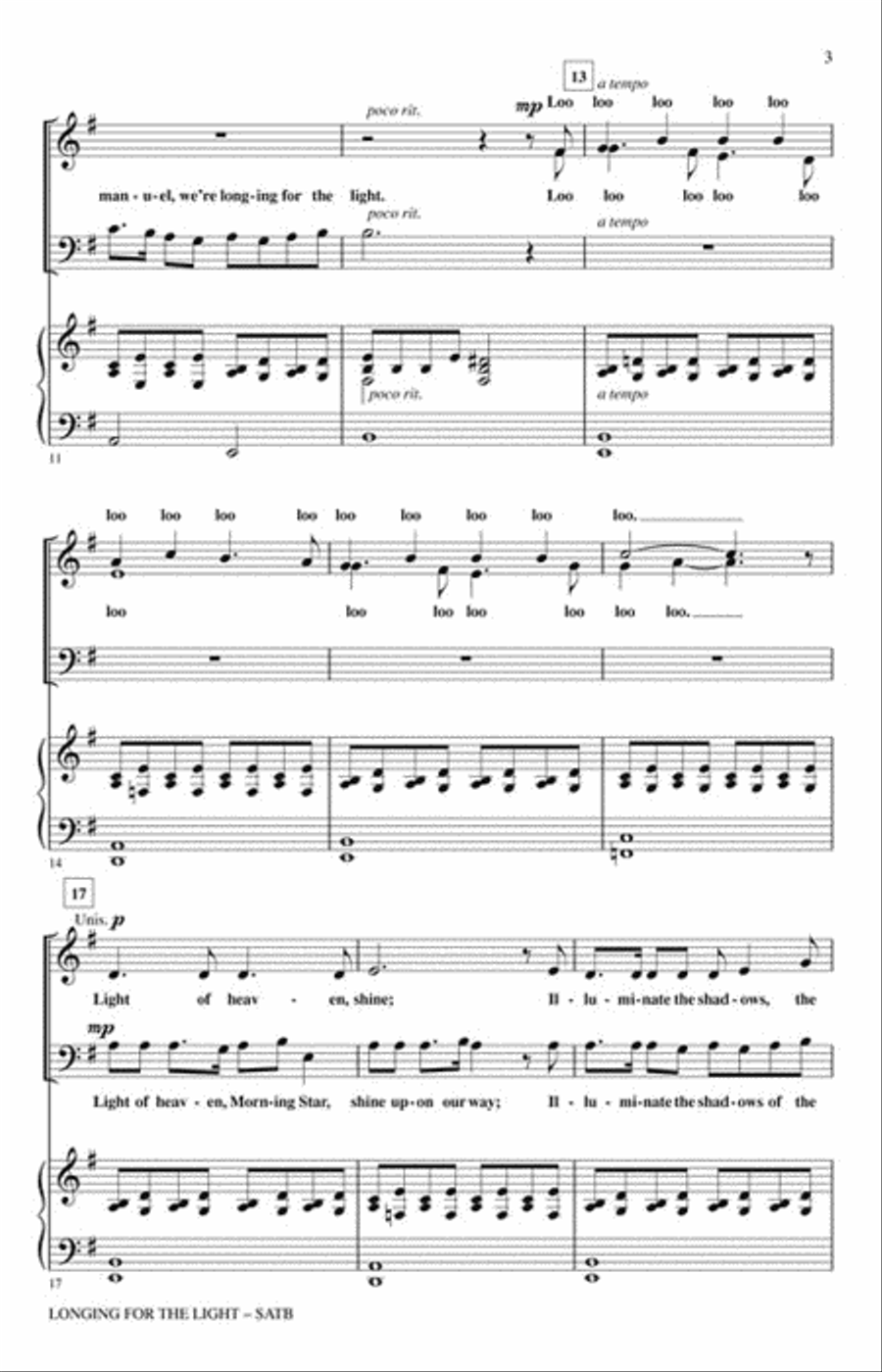 Longing for the Light 4-Part scores gallery preview page 3