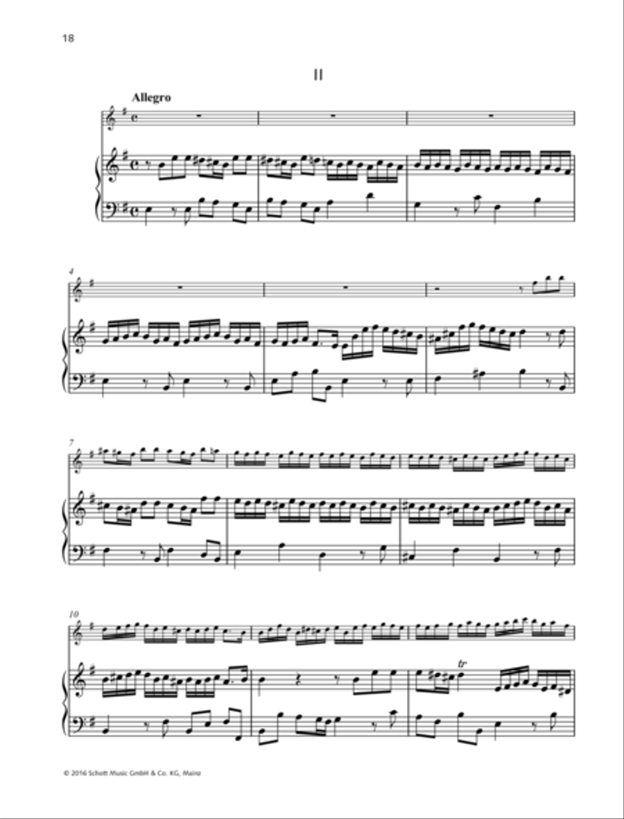 Sonata E minor Flute Solo scores gallery preview page 3