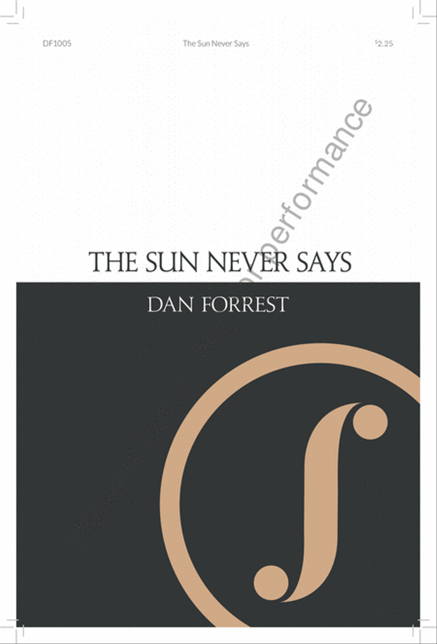 The Sun Never Says 4-Part scores gallery preview page 2