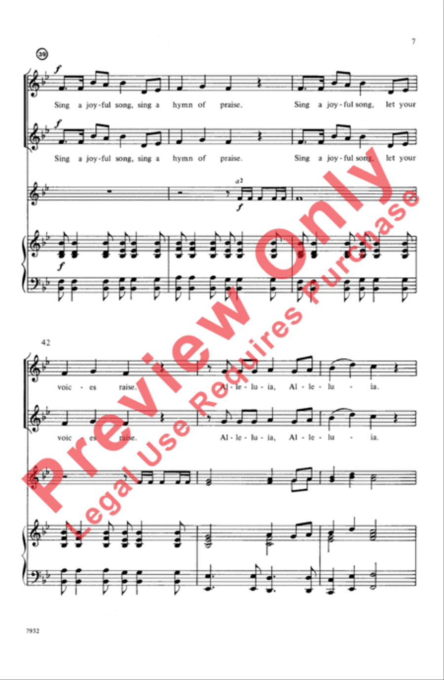 Sing a Joyful Song 2-Part scores gallery preview page 6