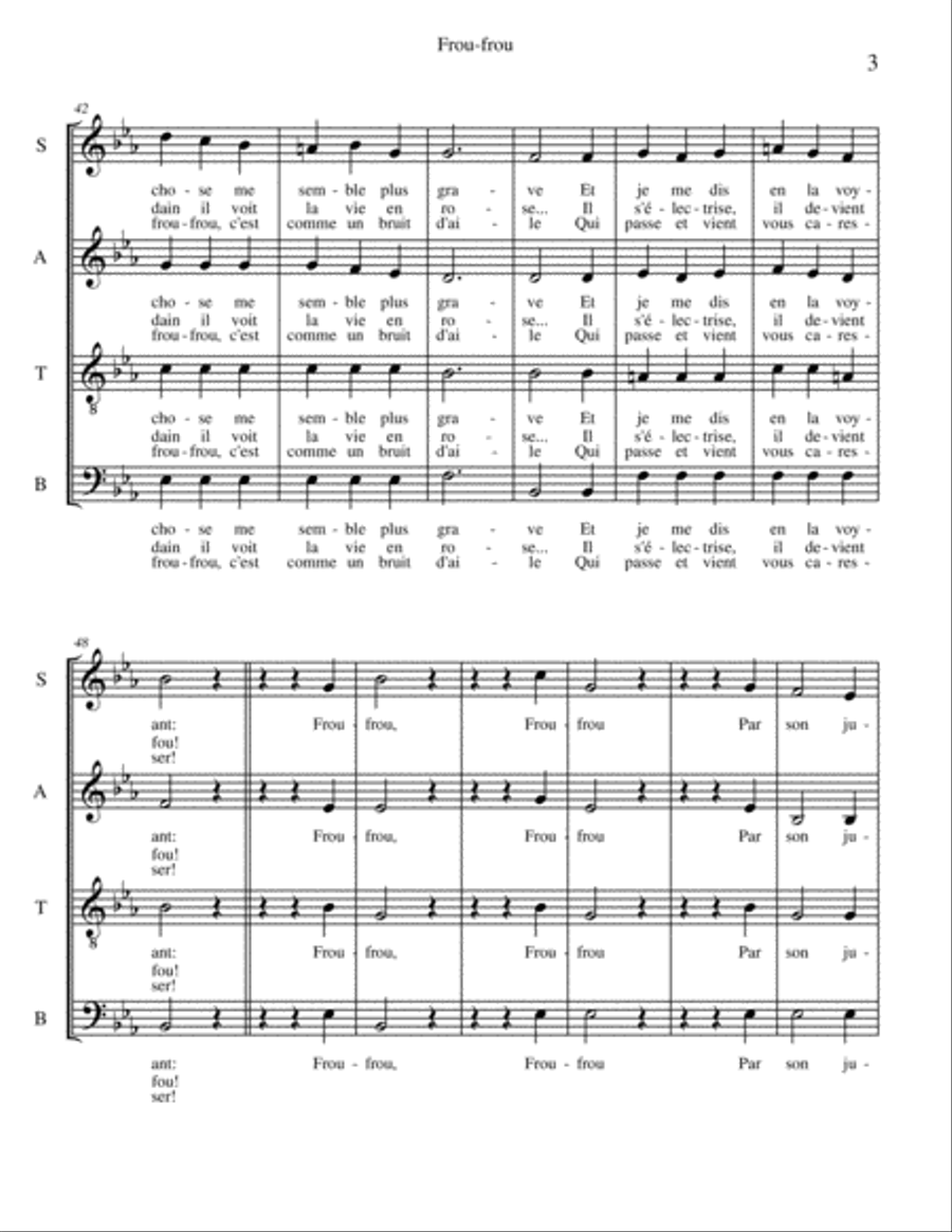 Frou-Frou 4-Part scores gallery preview page 3