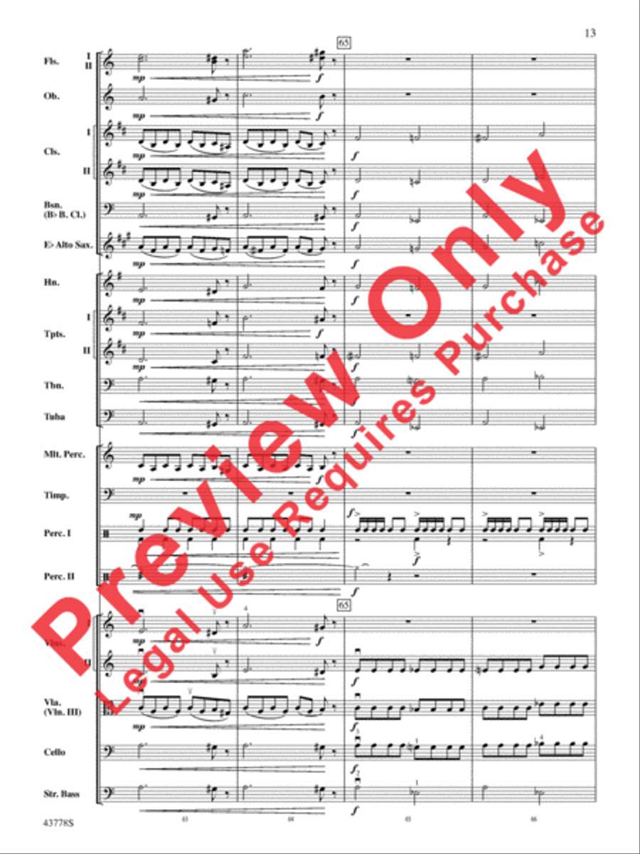 Godzilla Full Orchestra scores gallery preview page 33