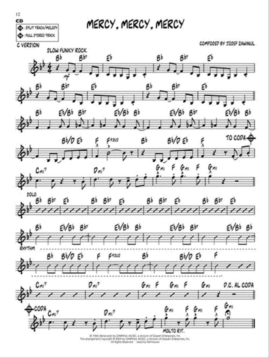 Bluesy Jazz Bluesy Jazz C Instrument scores gallery preview page 6