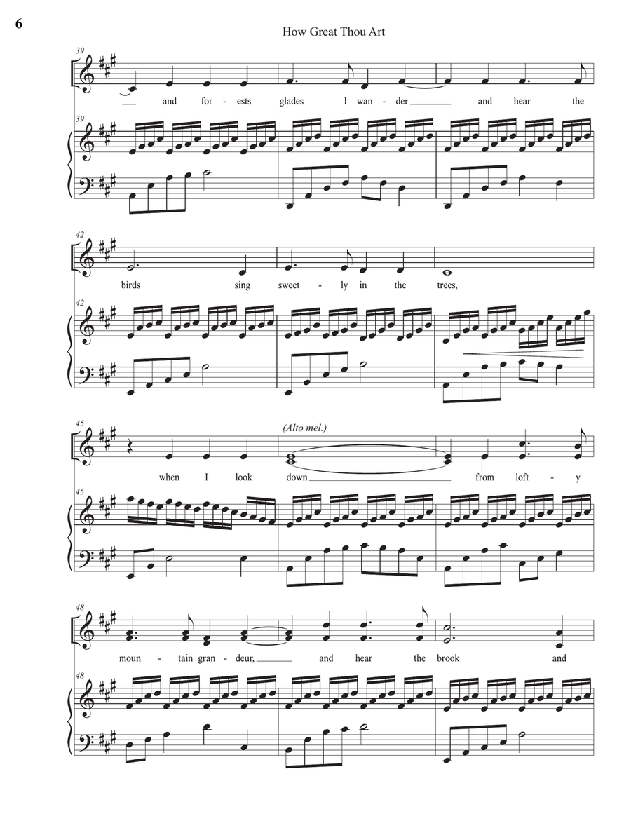 How Great Thou Art How Great Thou Art 4-Part scores gallery preview page 6