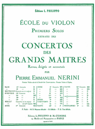 Book cover for Concerto No. 22: solo no. 1
