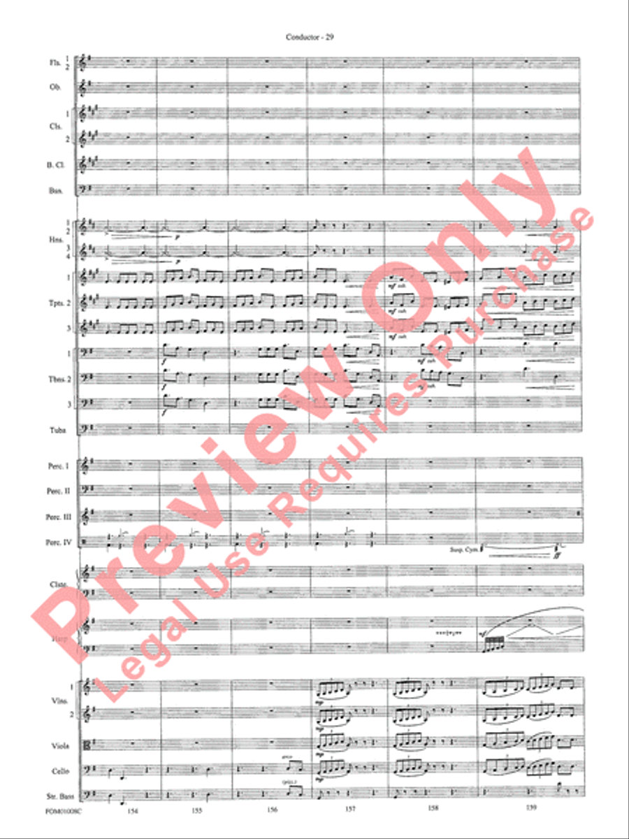 Harry Potter Symphonic Suite Full Orchestra scores gallery preview page 32