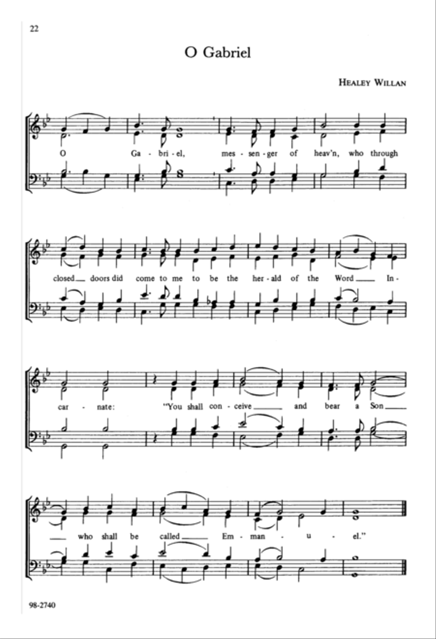 The Great O Antiphons of Advent (Willan/Schalk) 4-Part scores gallery preview page 6