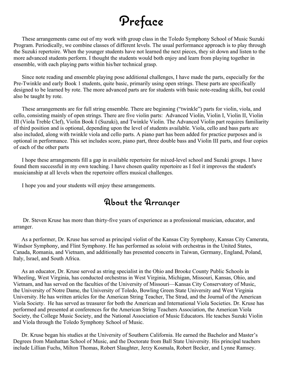 Trepak from the Nutcracker for Multi-Level String Orchestra String Orchestra scores gallery preview page 3