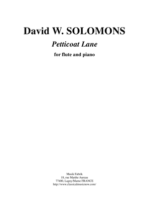 David Warin Solomons: Petticoat Lane for flute and piano