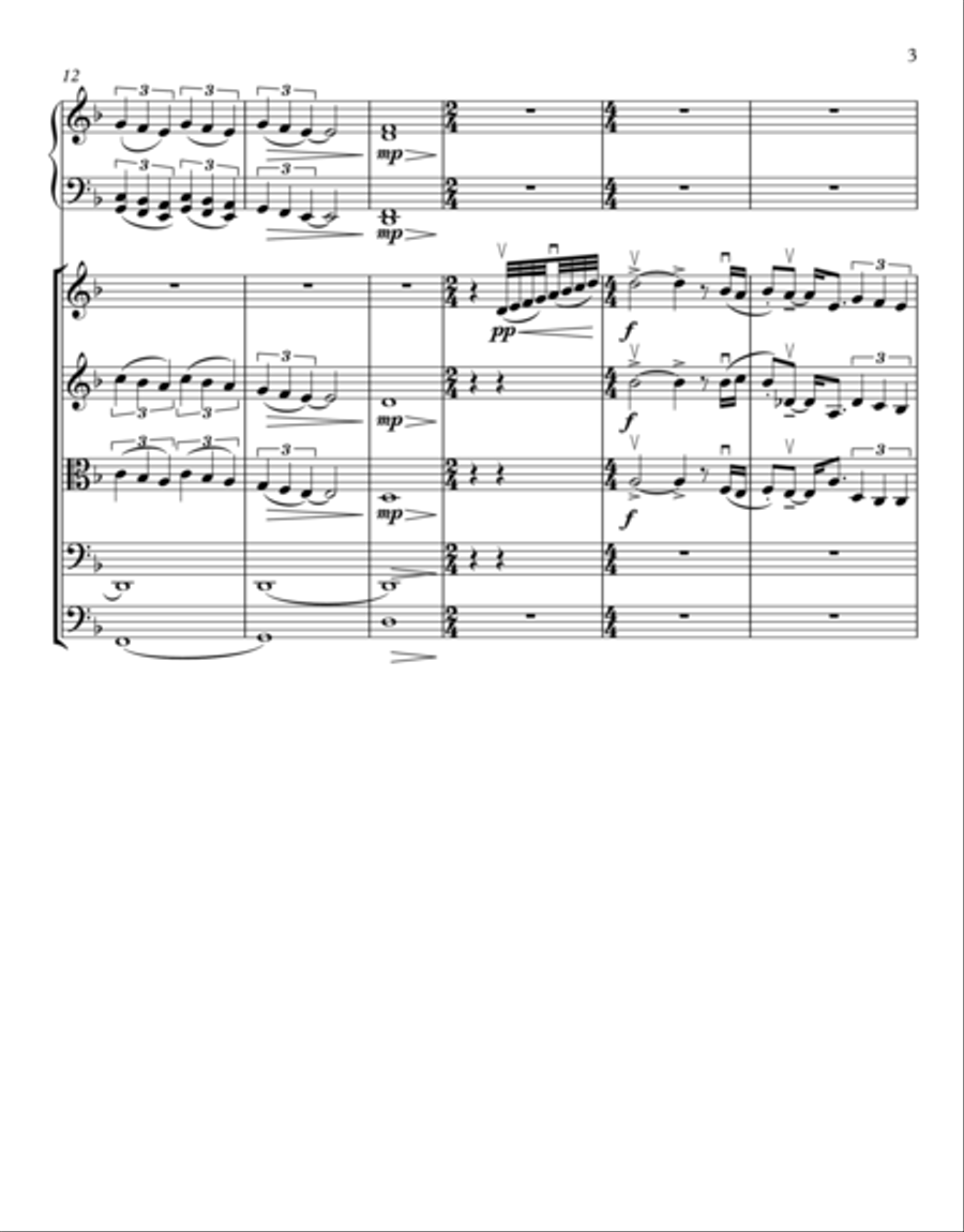 Manipulation, How Love Dies Piano Quintet scores gallery preview page 3