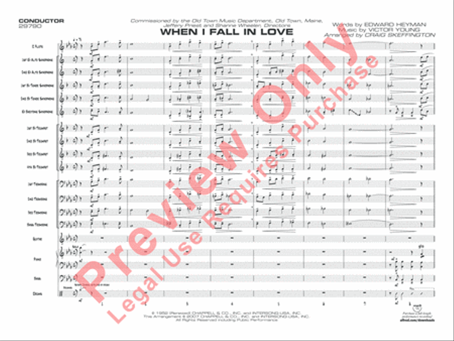 When I Fall in Love Jazz Ensemble scores gallery preview page 4