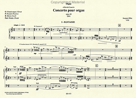 Concerto pour orgue op. 68 (piano red.)