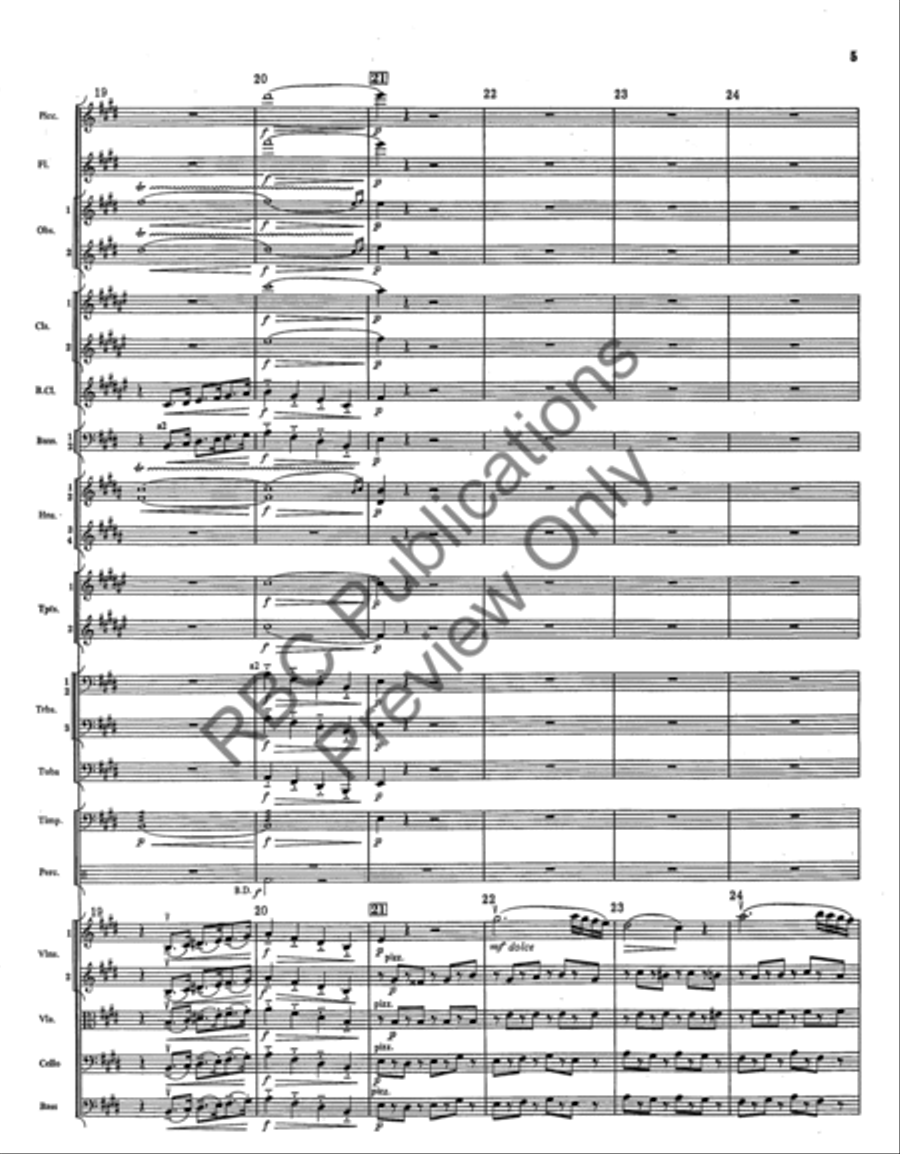 Overture From The Barber Of Seville (Score) Full Orchestra scores gallery preview page 8