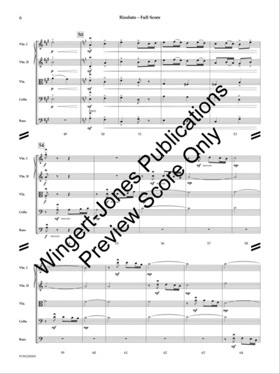 Risoluto (Score) String Orchestra scores gallery preview page 7