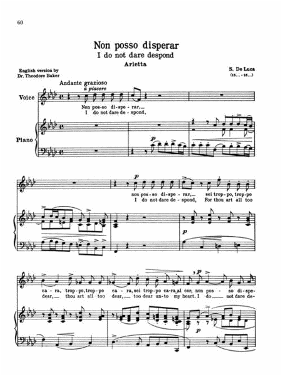 24 Italian Songs & Arias Complete Voice Solo scores gallery preview page 5