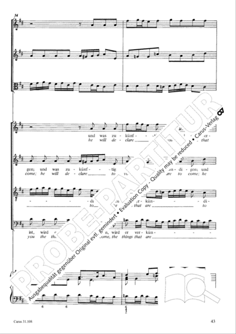 Now it is good, that I am leaving (Es ist euch gut, dass ich hingehe) ATB scores gallery preview page 44