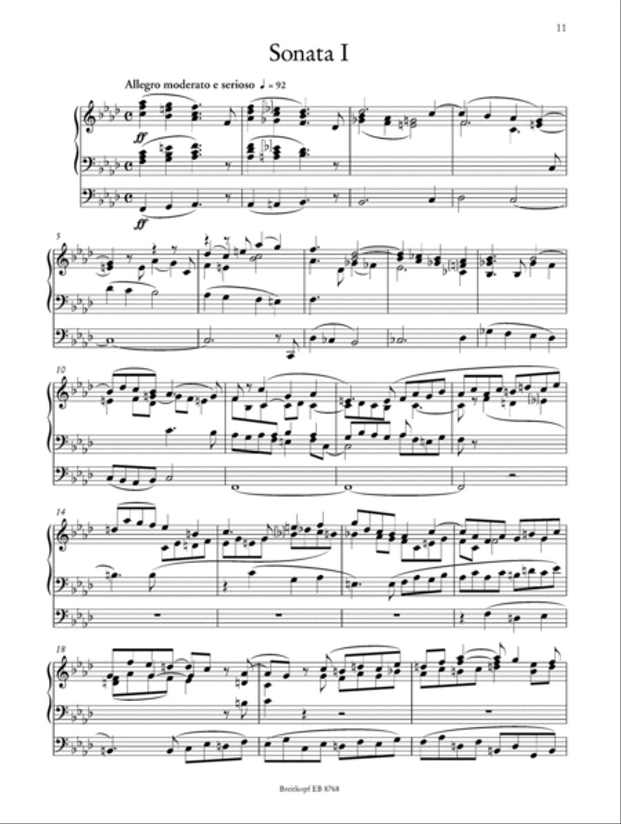 6 Sonatas Op. 65 Organ scores gallery preview page 2