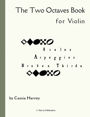 Book cover for The Two Octaves Book for Violin