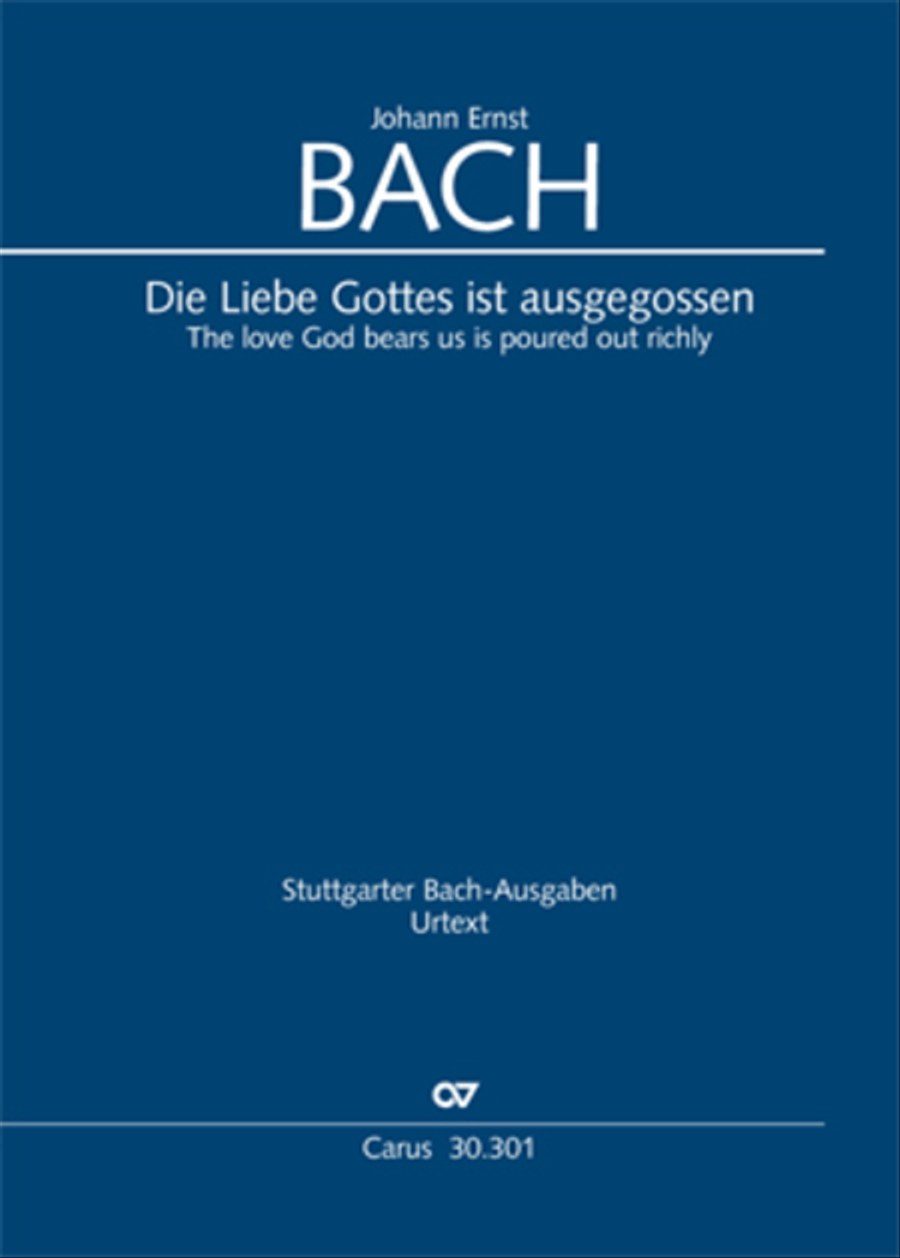 The love God bears us (Die Liebe Gottes ist ausgegossen) 4-Part scores gallery preview page 1