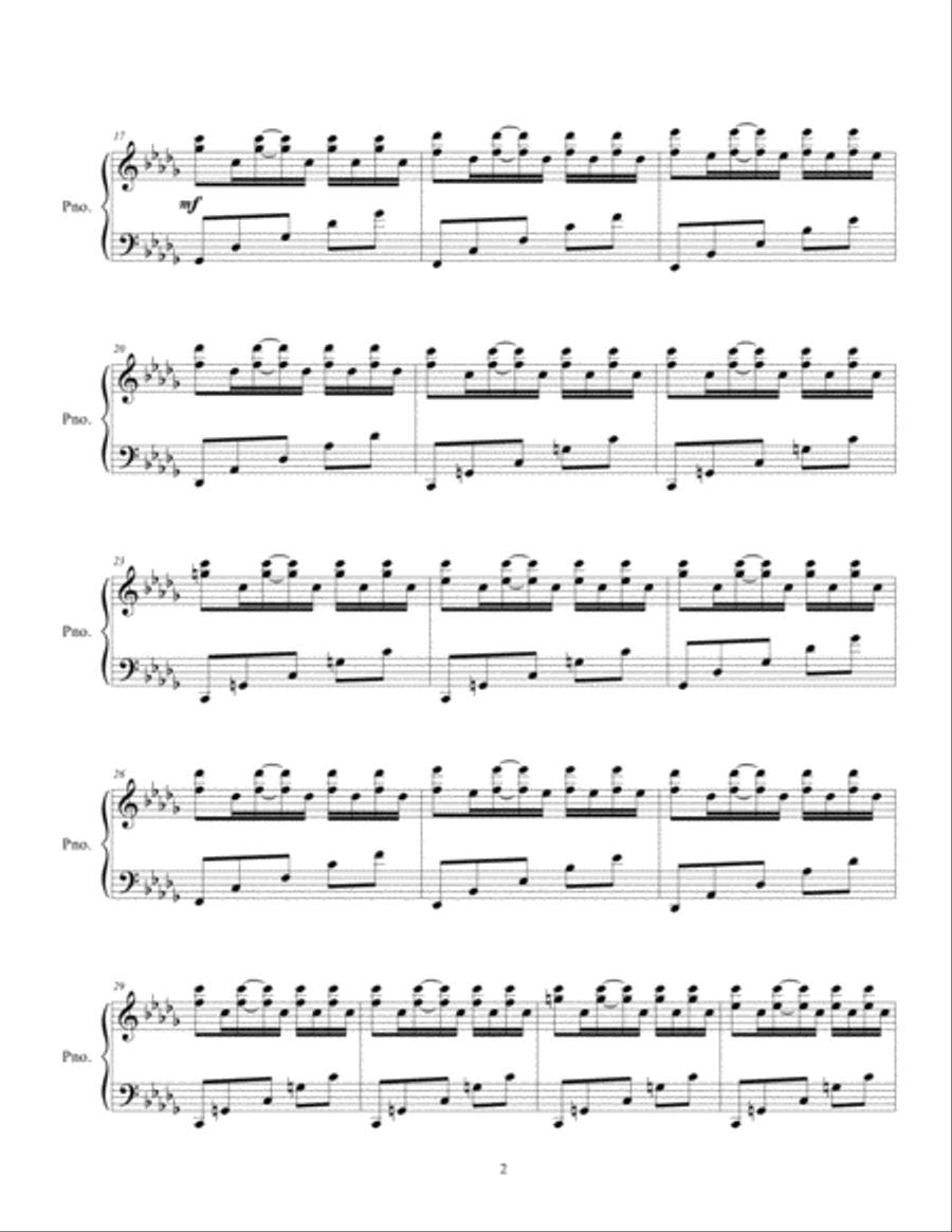 Beware The Strangers Piano Solo scores gallery preview page 2
