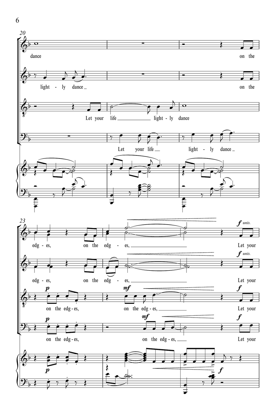 Dancing on the Edges of Time Divisi scores gallery preview page 5