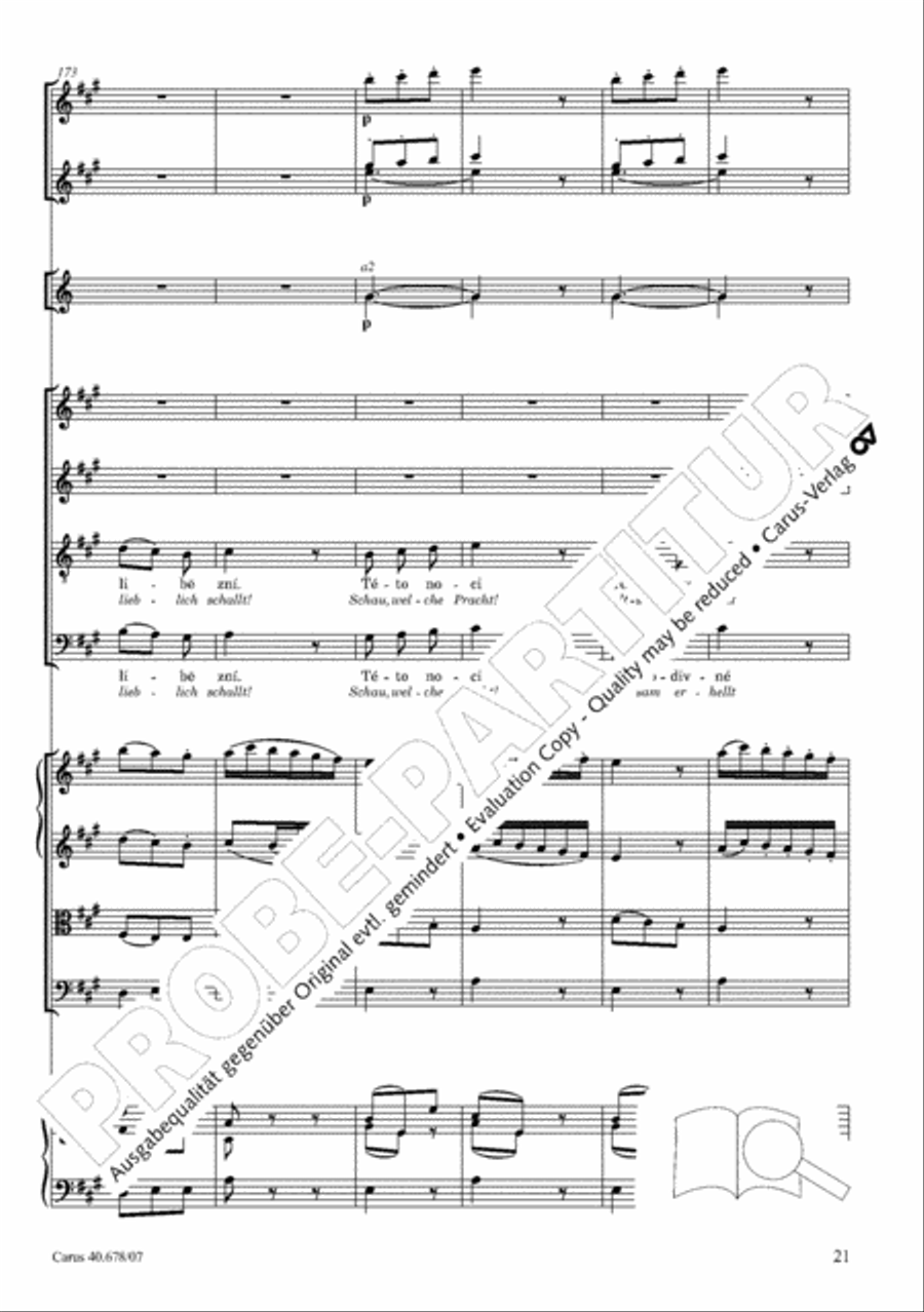 Missa pastoralis bohemica 4-Part scores gallery preview page 34