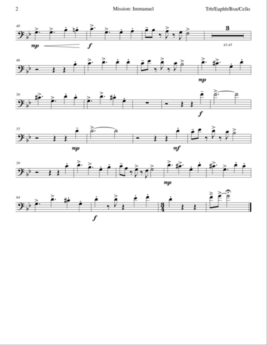 Mission: Impossible Theme Piano scores gallery preview page 2